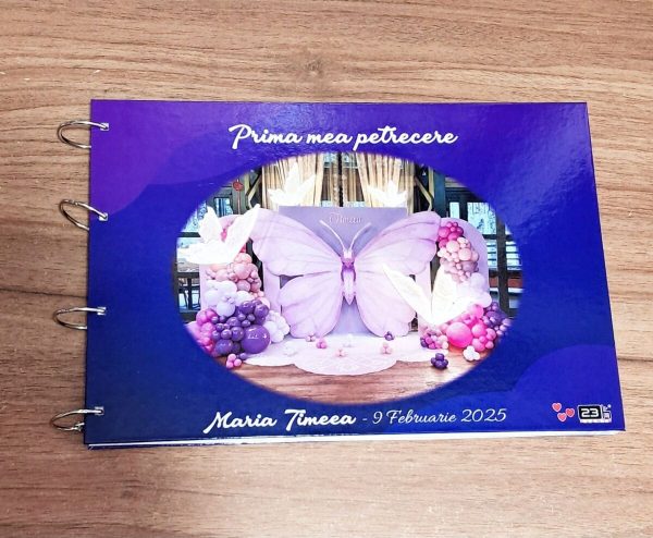 Guest Book personalizat Botez carte mesaje invitați ILIF502017 (1)