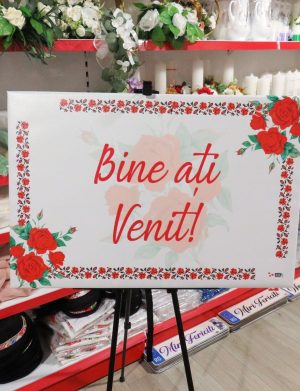 Panou Bine Ați Venit! Tradițional m1 Nepersonalizat, dim. 90×60 cm – ILIF502006