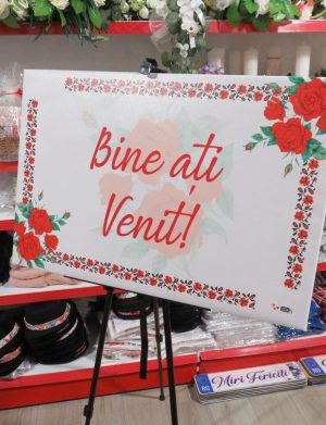 Panou Bine Ați Venit! Tradițional m1 Nepersonalizat, dim. 90×60 cm – ILIF502006