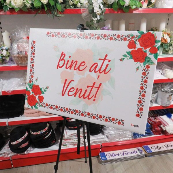 Panou Bine Ați Venit! Tradițional m1 Nepersonalizat, dim. 90x60 cm ILIF502006 (4)