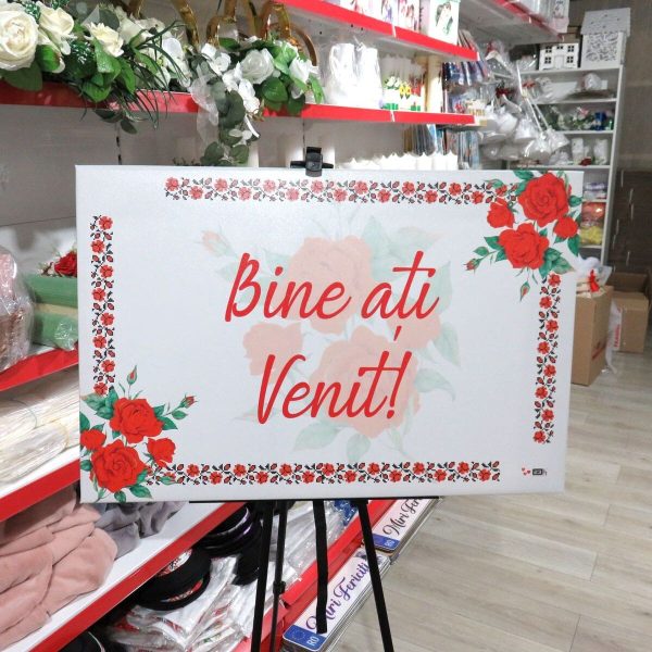 Panou Bine Ați Venit! Tradițional m1 Nepersonalizat, dim. 90x60 cm ILIF502006 (6)