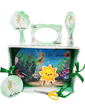 Set Taviță Moț (turtă), Clopoțica, model verde personalizat cu 6 piese – FEIS502012