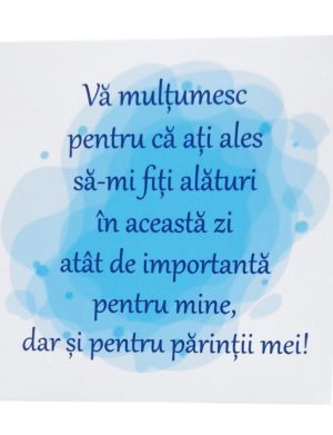 Mărturie botez personalizată, magnet frigider – Fluturaș Mickey bleu – MIBC502007