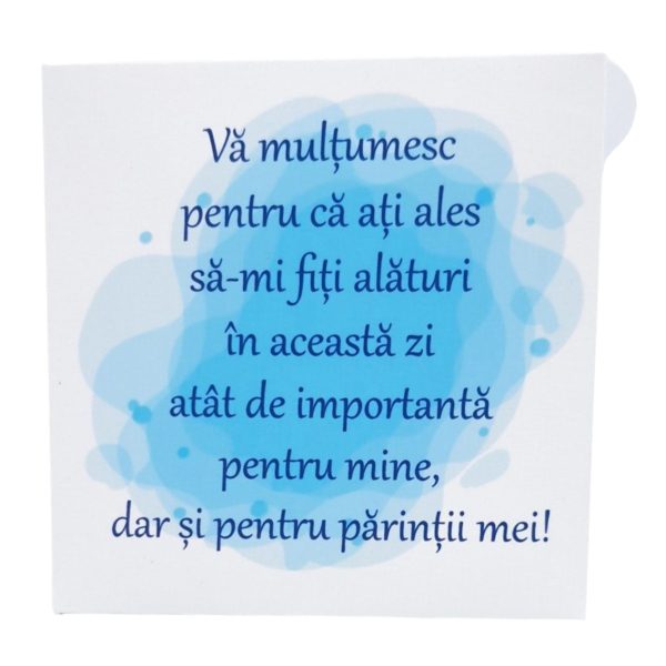 Mărturie botez personalizată, magnet frigider - Fluturaș Mickey bleu - MIBC502007 - imagine 5