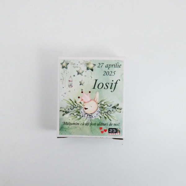 Mărturie botez, iconiță în cutie personalizată, Iepuraș ILIF503036 (1)