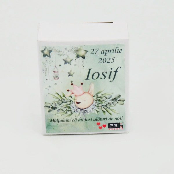 Mărturie botez, iconiță în cutie personalizată, Iepuraș ILIF503036 (2)