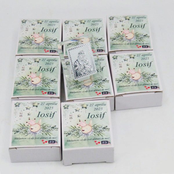 Mărturie botez, iconiță în cutie personalizată, Iepuraș ILIF503036 (4)