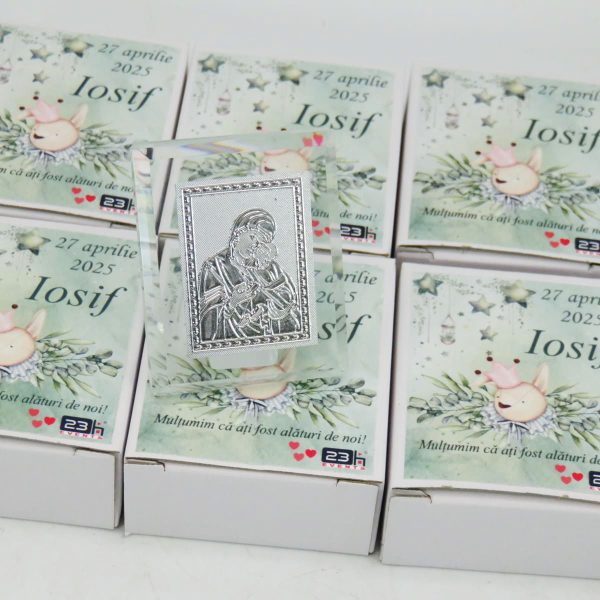 Mărturie botez, iconiță în cutie personalizată, Iepuraș ILIF503036 (6)