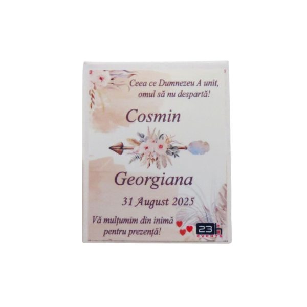 Mărturie nuntă, iconiță în cutie personalizată, Boho ILIF503031 (5)