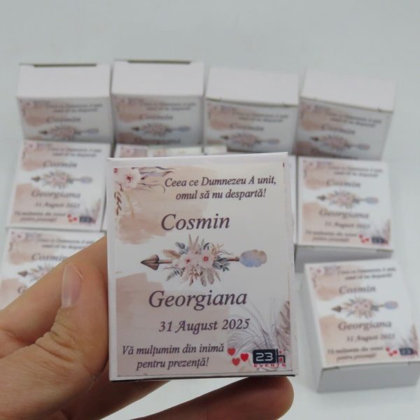 Mărturie nuntă, iconiță în cutie personalizată, Boho ILIF503031 (6)