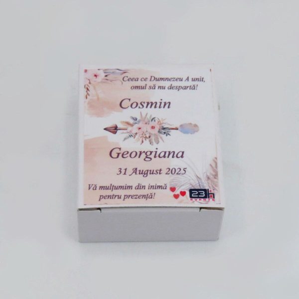 Mărturie nuntă, iconiță în cutie personalizată, Boho ILIF503031 (7)