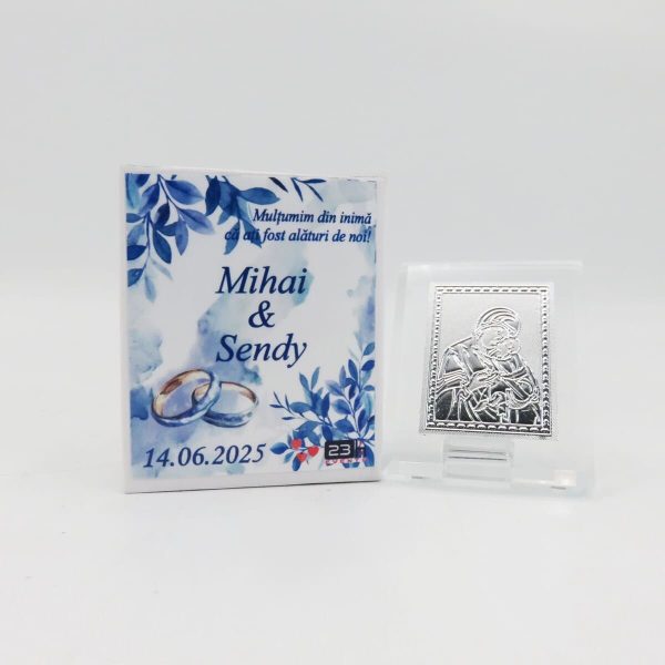 Mărturie nuntă, iconiță în cutie personalizată, Divine ILIF503033 (2)