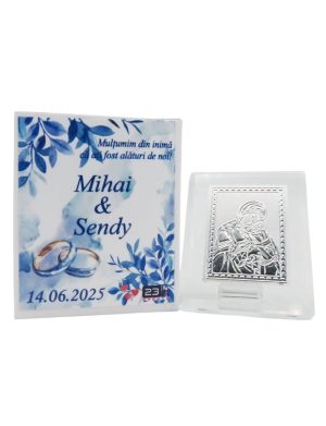 Mărturie nuntă, iconiță în cutie personalizată, Divine – ILIF503033