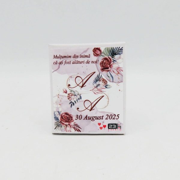 Mărturie nuntă, iconiță în cutie personalizată, Mocha Mousse ILIF503037 (1)
