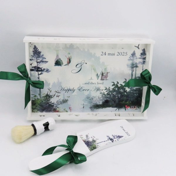 Taviță pentru gătitul Mirelui, Happily ever after, model Personalizat, set 3 piese ILIF503009 (3)