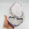 Cutie verighete în formă de inimă, temă mov cu lavandă DSPH504001 (1)