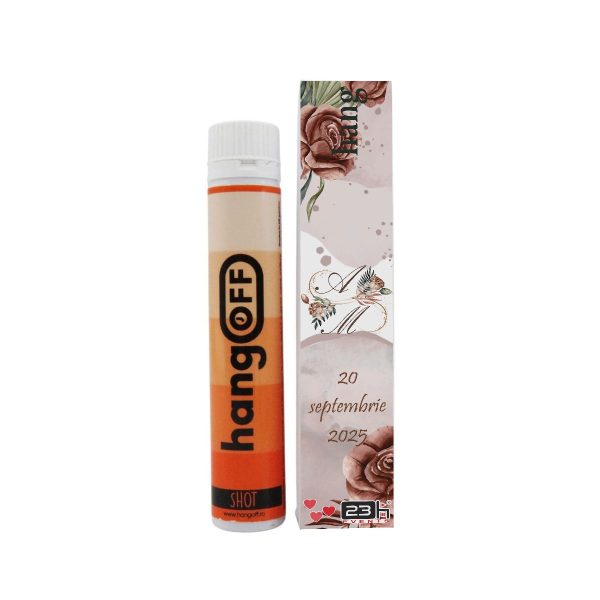 Mărturie nuntă personalizată, Mocha Mousse, shot anti mahmureală ILIF505002
