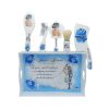 Set 2in1 Gătit Mireasă și Mire, Something Blue, model personalizat, 6 piese FEIS504007 (1)