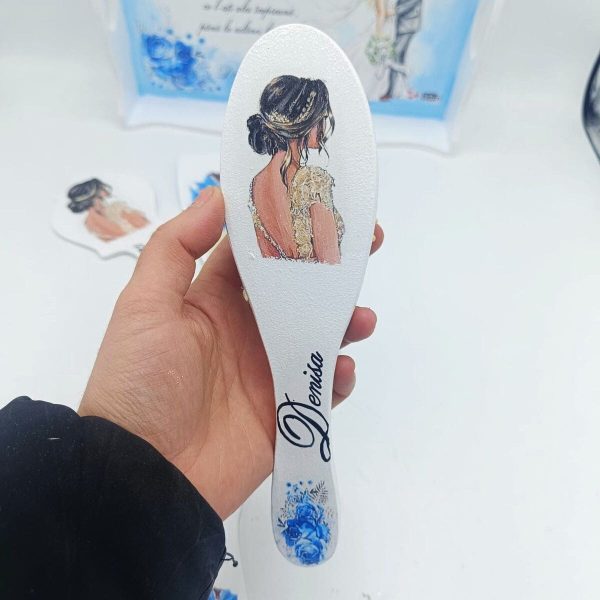 Set 2in1 Gătit Mireasă și Mire, Something Blue, model personalizat, 6 piese FEIS504007 (2)