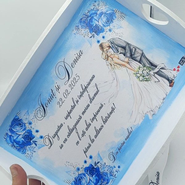 Set 2in1 Gătit Mireasă și Mire, Something Blue, model personalizat, 6 piese FEIS504007 (5)