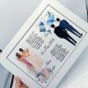 Tablou gătitul mirilor, model personalizat cu flori si elemente travel FEIS504005 (1)