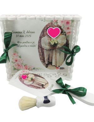 Taviță pentru gătitul Mirelui, model Personalizat cu fotografie, set 3 piese ILIF504028 (4)