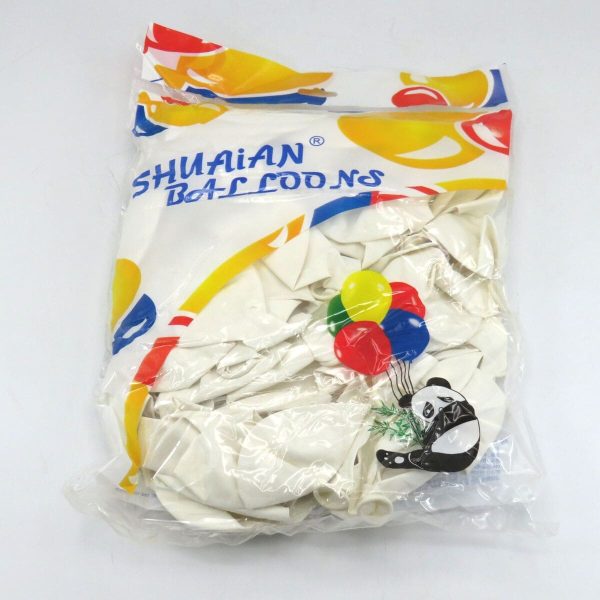 Baloane Albe Din Latex, set 100 buc. ILIF505060 (1)