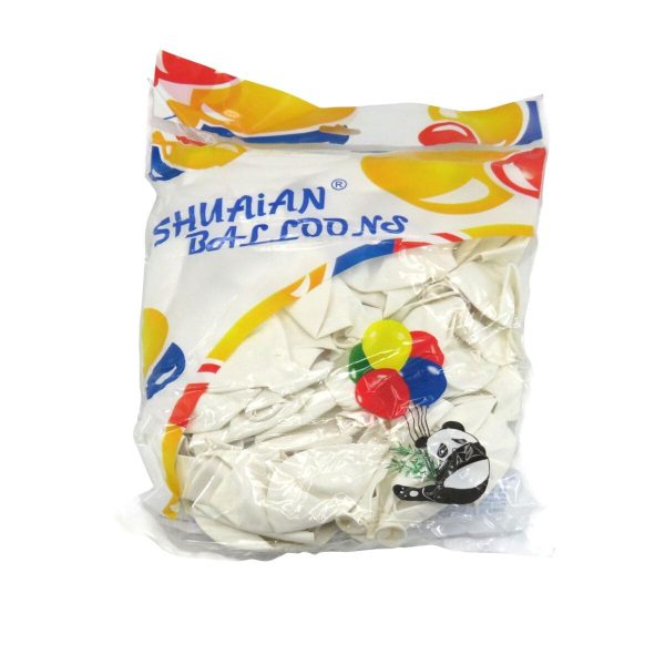 Baloane Albe Din Latex, set 100 buc. ILIF505060 (2)