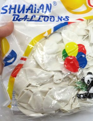 Baloane Albe Din Latex, set 100 buc. – ILIF505060