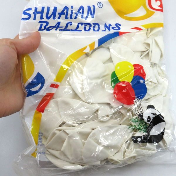 Baloane Albe Din Latex, set 100 buc. ILIF505060 (3)