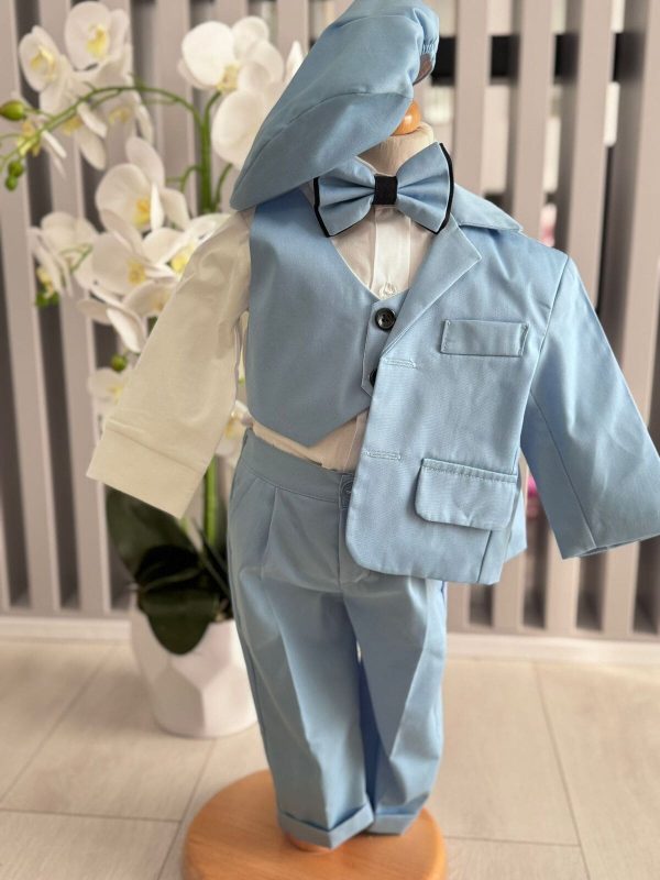 Costum botez băiețel, bleu 6 piese ILIF505042 (3)