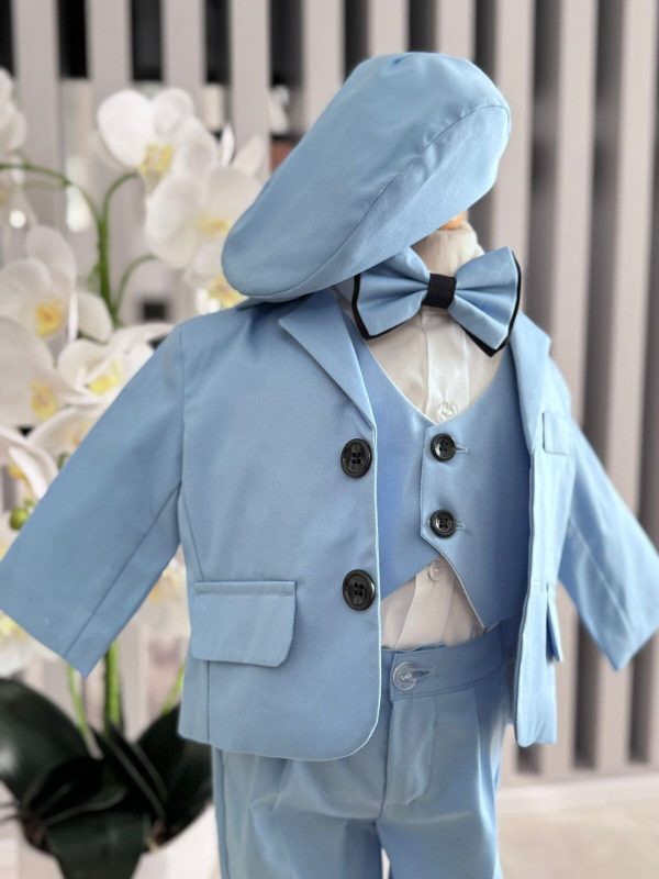 Costum botez băiețel, bleu 6 piese ILIF505042 (7)