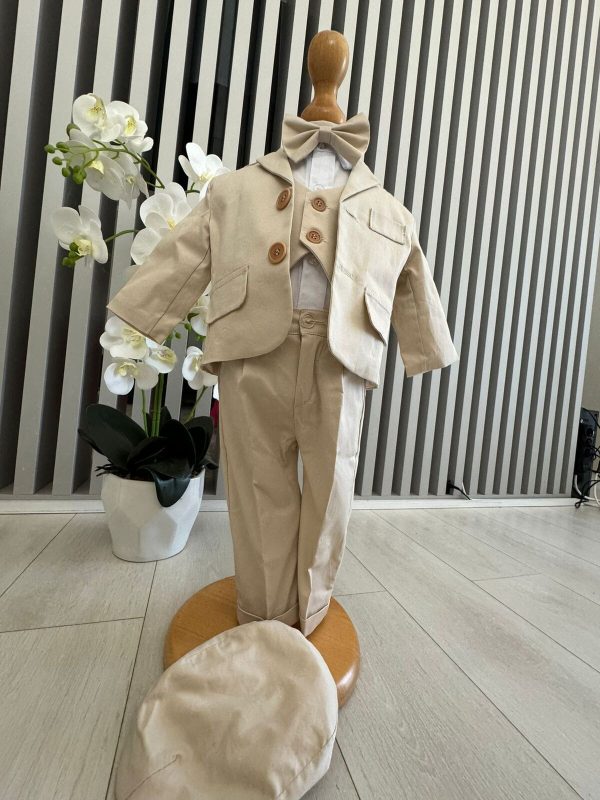 Costum botez băiețel, crem 6 piese ILIF505041 (7)