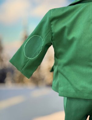 Costum botez băiețel, verde smarald 6 piese – ILIF505040