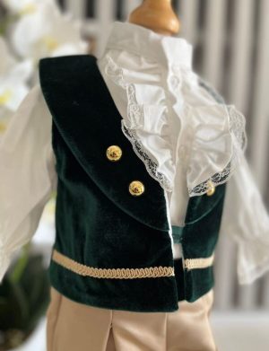 Costumaș Prinț botez băiețel, verde – ILIF505016