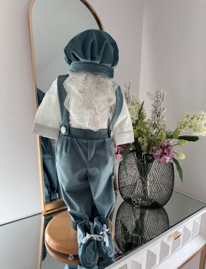 Costumaș botez băiețel, Aripi – gri, 6 piese – ILIF505058
