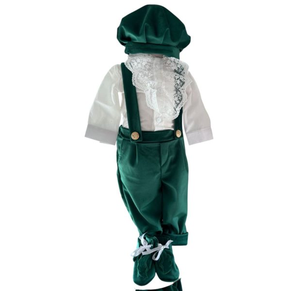 Costumaș botez băiețel, Aripi verde, 6 piese ILIF505056 (3)