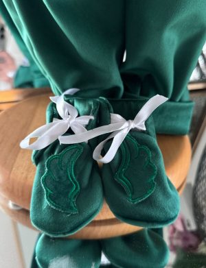 Costumaș botez băiețel, Aripi – verde, 6 piese – ILIF505056