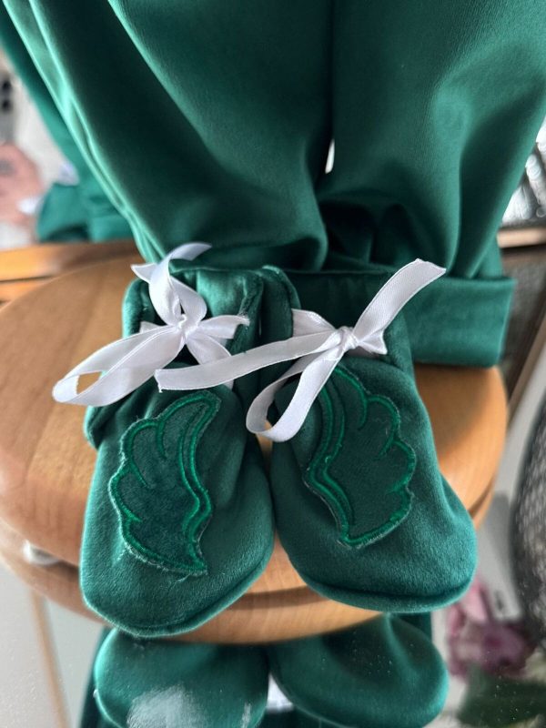 Costumaș botez băiețel, Aripi verde, 6 piese ILIF505056 (4)