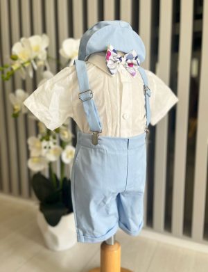 Costumaș botez băiețel, Vară – bleu – ILIF505019
