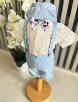 Costumaș botez băiețel, Vară – bleu – ILIF505019