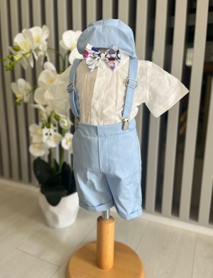 Costumaș botez băiețel, Vară – bleu – ILIF505019