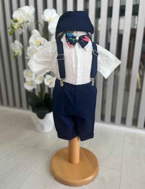 Costumaș botez băiețel, Vară – bleumarin – ILIF505018