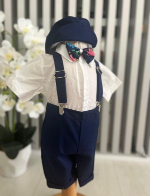 Costumaș botez băiețel, Vară – bleumarin – ILIF505018