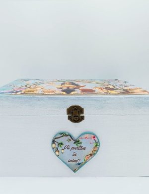 Cutie pentru amintiri Educatoare/Invățătoare – Vă purtăm în inimi – model personalizat cu nume copii – FEIS505004