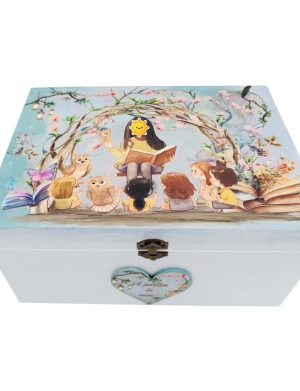 Cutie pentru amintiri Educatoare/Invățătoare - Vă purtăm în inimi - model personalizat cu nume copii - FEIS505004