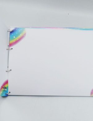 Guest Book Botez – carte mesaje invitați – Prima mea petrecere, Curcubeu – ILIF505063