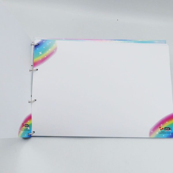 Guest Book Botez – carte mesaje invitați Prima mea petrecere, Curcubeu ILIF505063 (4)