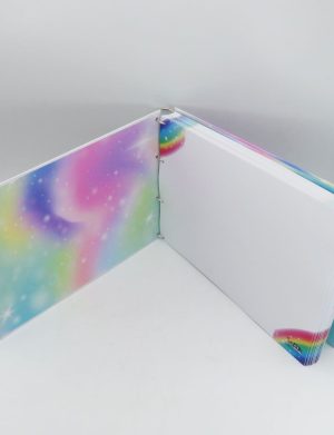 Guest Book Botez – carte mesaje invitați – Prima mea petrecere, Curcubeu – ILIF505063