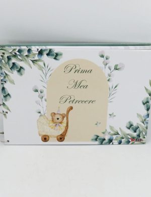 Guest Book Botez – carte mesaje invitați – Prima mea petrecere, Frunze – ILIF505064